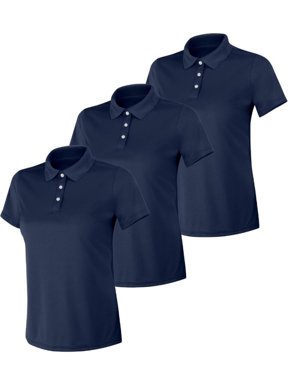 Women's Performance Polo Shirt - Moisture-Wicking, Cool DRI, 40+ UPF, Sporty Fit